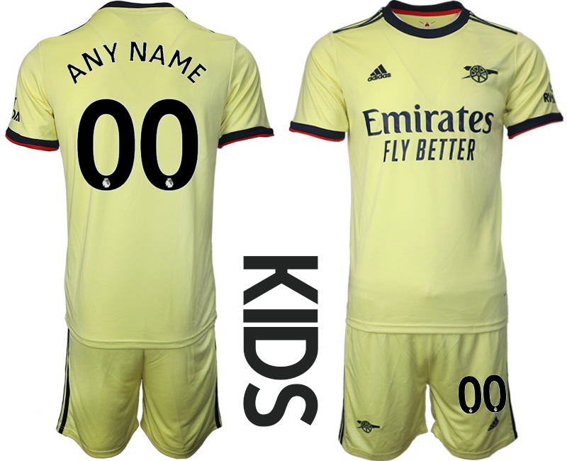 Youth 2021-2022 Club Arsenal away green customized Soccer Jersey->customized soccer jersey->Custom Jersey
